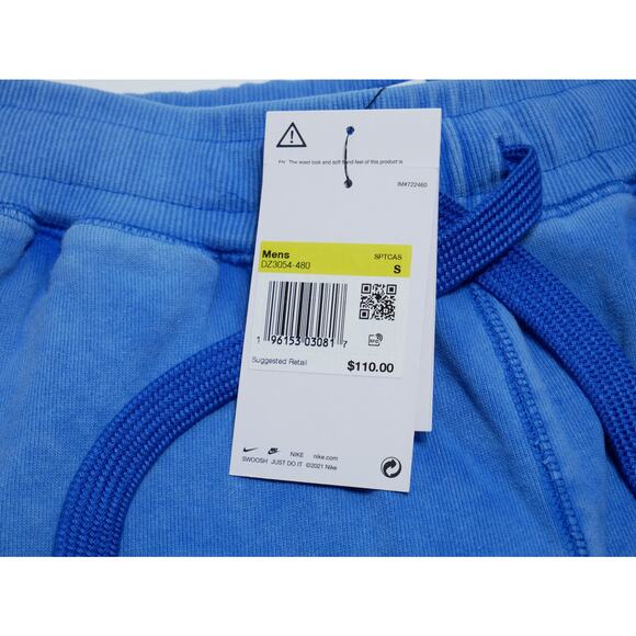 NEW NIKE HAVE A NIKE DAY FLAMES SWEATPANTS JOGGERS FLEECE BLUE MSRP $110 - S - Picture 3 of 5